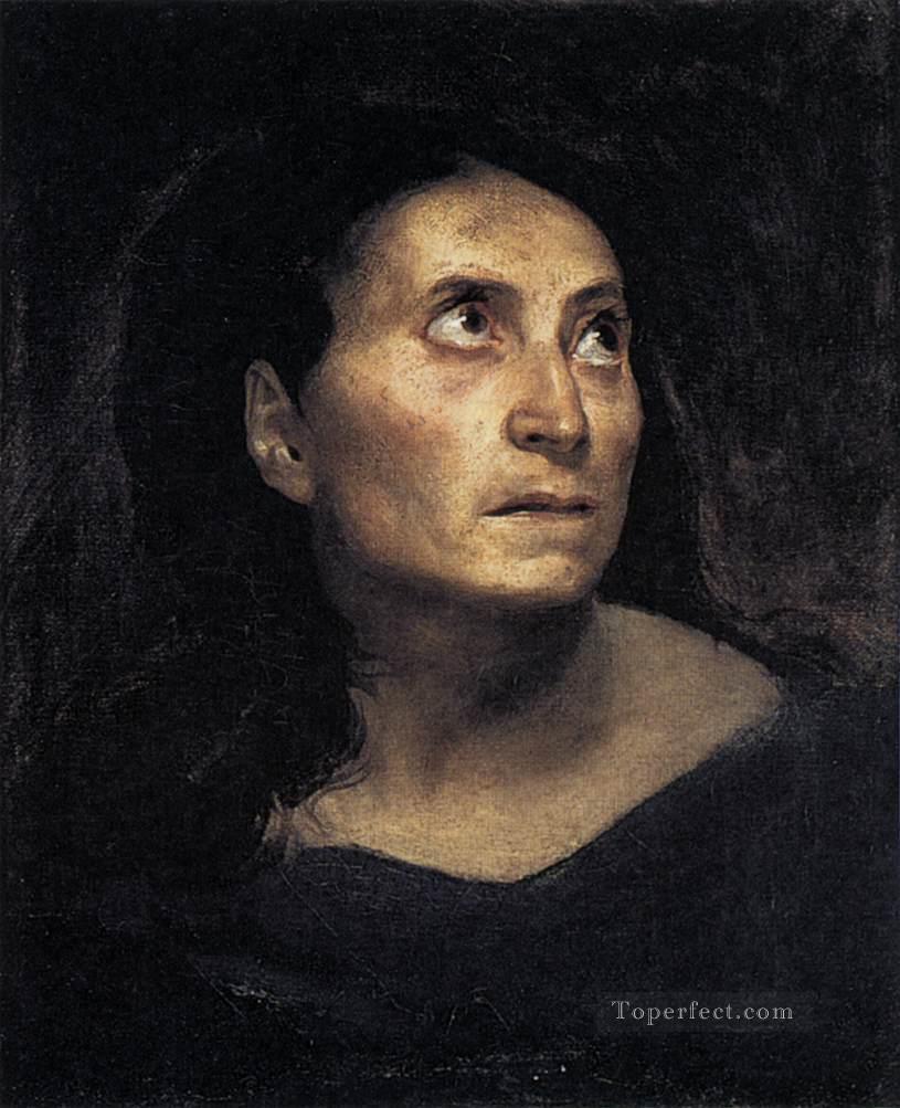A Mad Woman Romantic Eugene Delacroix Oil Paintings